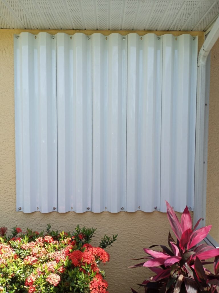 White Aluminum Storm Panels